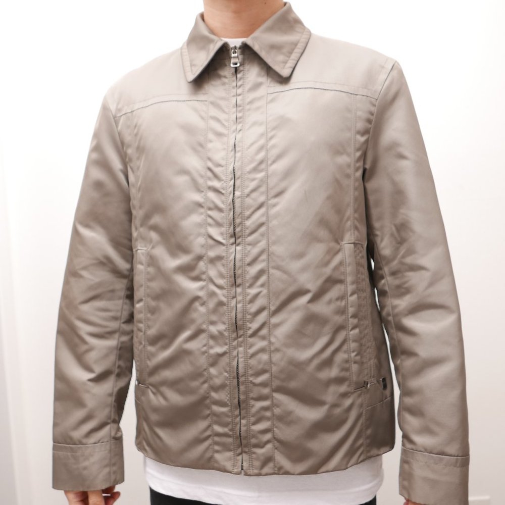Hugo Boss Weather Resistant Gunmetal Zip Jacket Size M